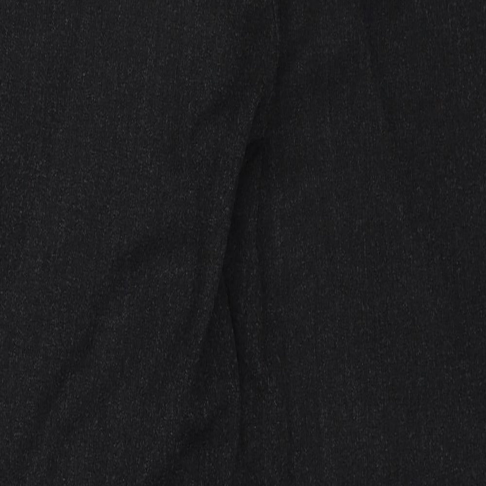 Gerry Weber Womens Black Polyester Trousers Size 12 Regular Zip