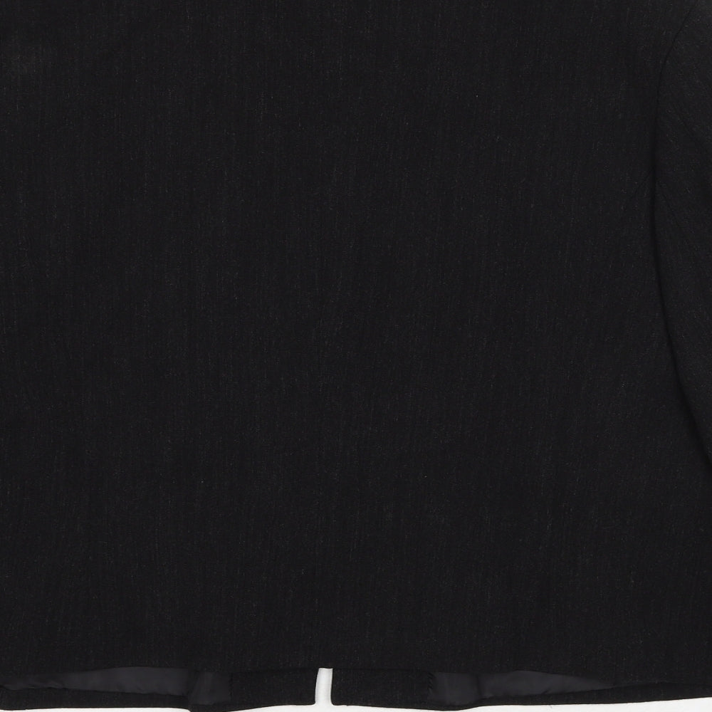 La Strada Womens Black Jacket Size 16 Zip