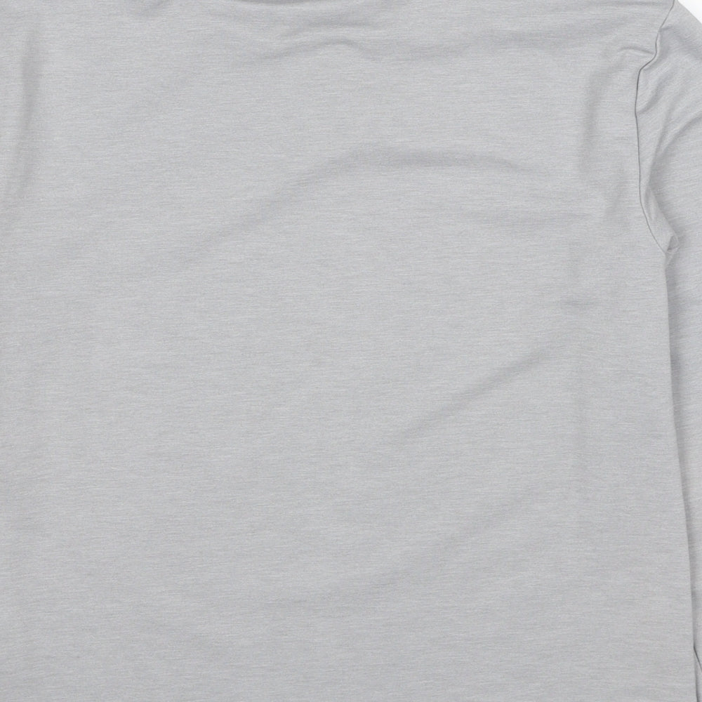 Marks & Spencer Womens Grey Cotton Pullover Sweatshirt Size 6 - Sequins