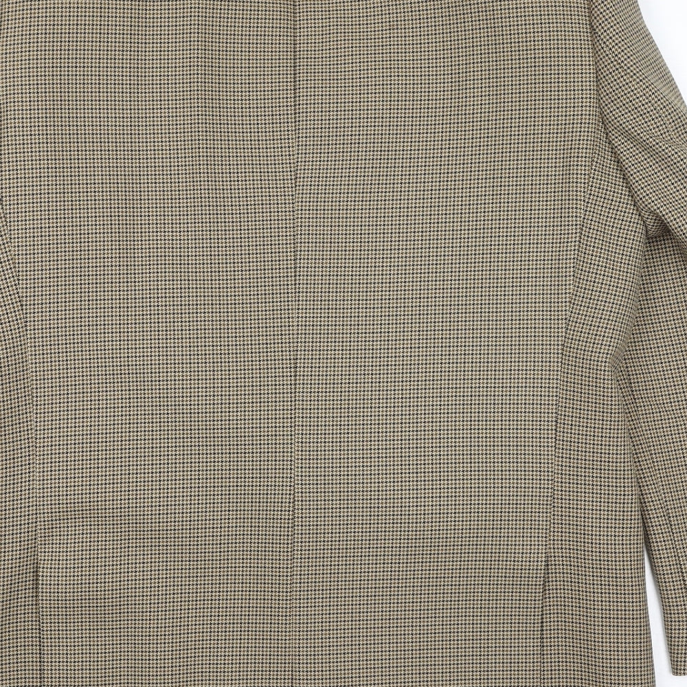 First Impressions Mens Gold Geometric Polyester Jacket Suit Jacket Size 40 Regular