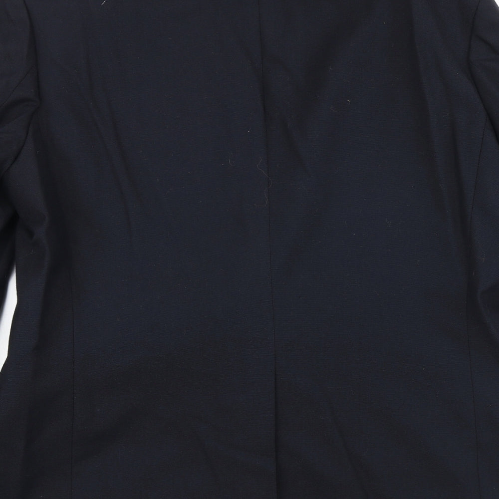 St Michael Mens Blue Polyester Jacket Suit Jacket Size 42 Regular
