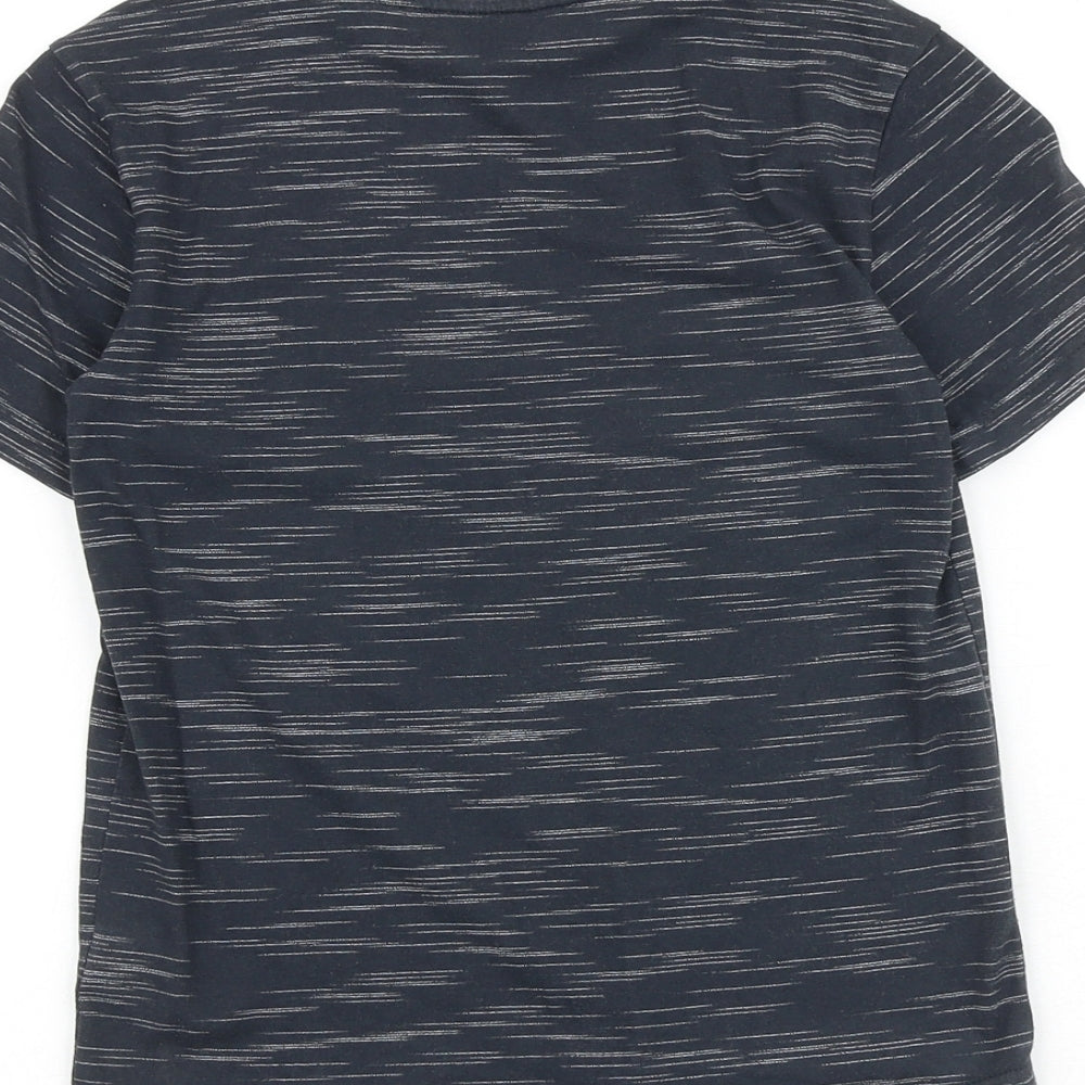 NEXT Boys Grey Geometric Cotton Pullover T-Shirt Size 6 Years Crew Neck Pullover