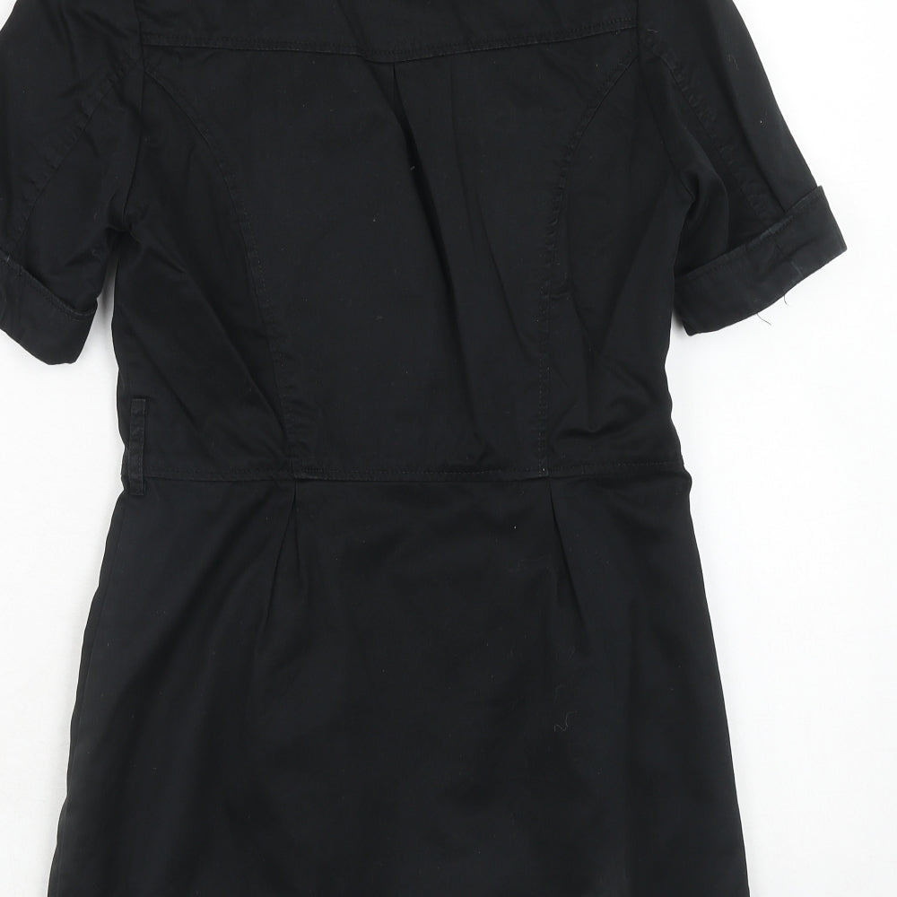 H&M Womens Black Jacket Size 6 Button