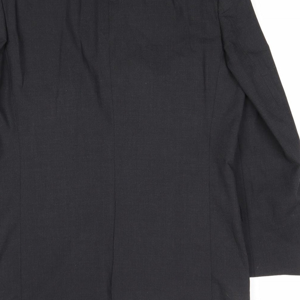 Marks & Spencer Mens Grey Polyester Jacket Suit Jacket Size 42 Regular