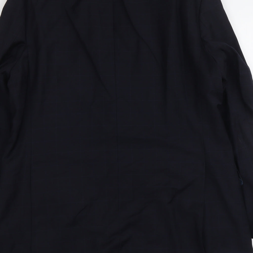 Marks & Spencer Mens Blue Wool Jacket Suit Jacket Size M Regular