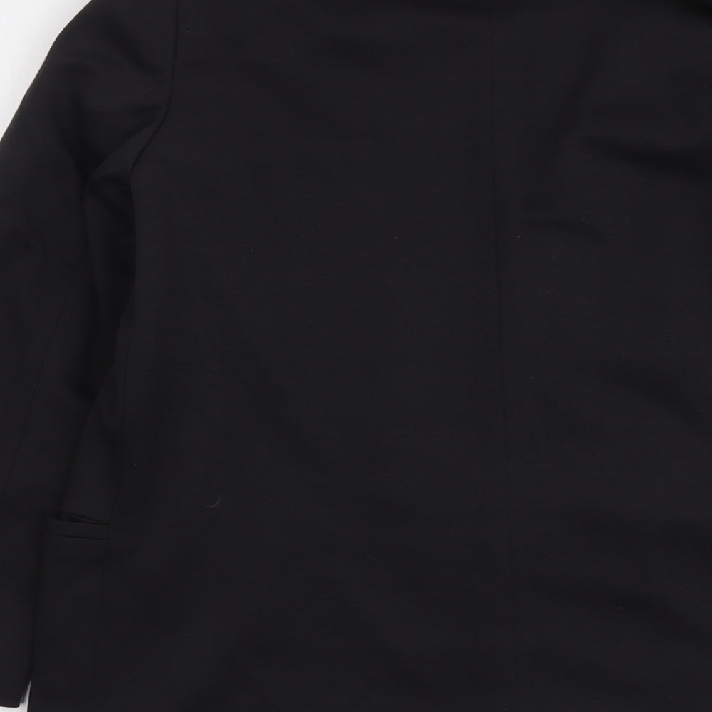 ASOS Womens Black Polyester Jacket Blazer Size 10
