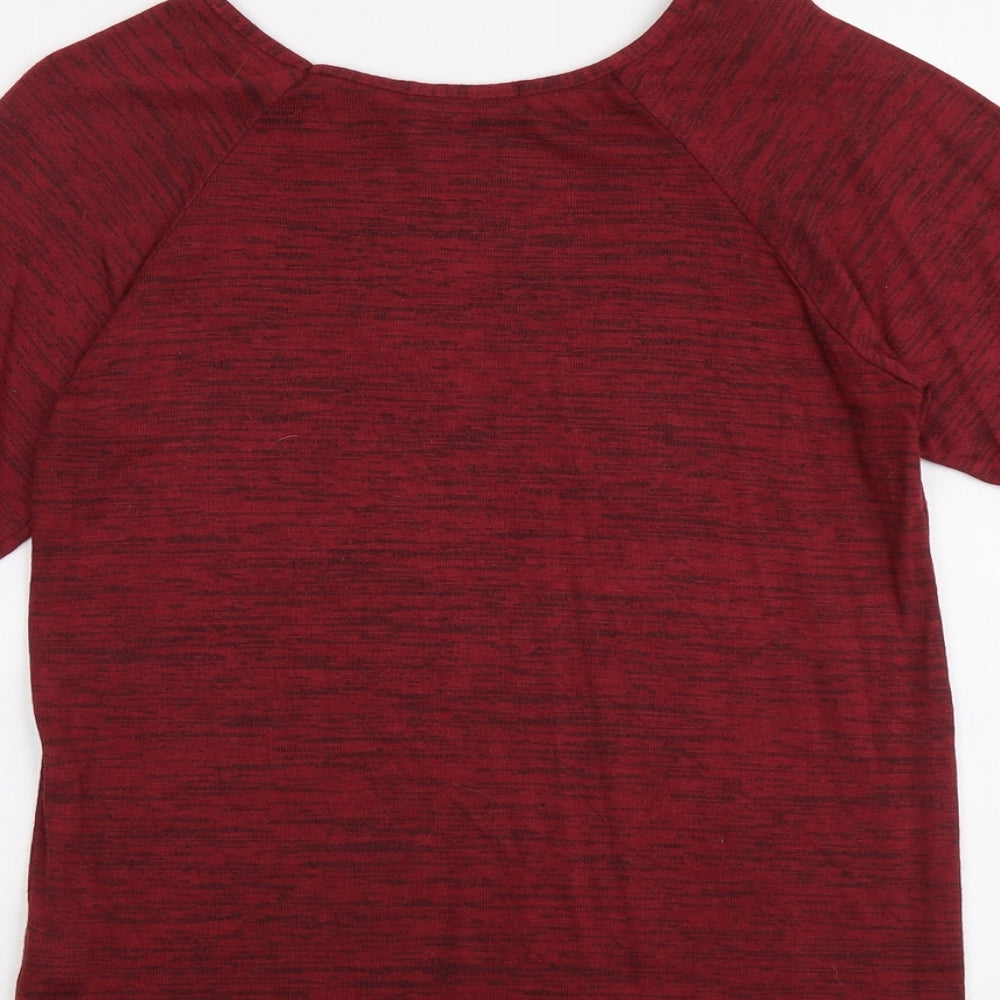 Select Womens Red Round Neck Viscose Pullover Jumper Size 10