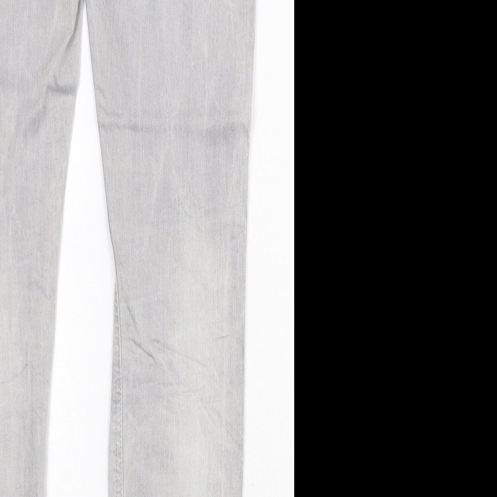 Esprit Womens Grey Cotton Skinny Jeans Size 31 in Regular Zip