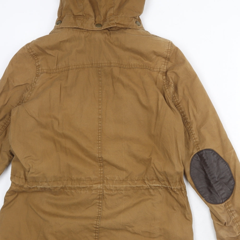 H&M Womens Brown Jacket Size 10 Zip