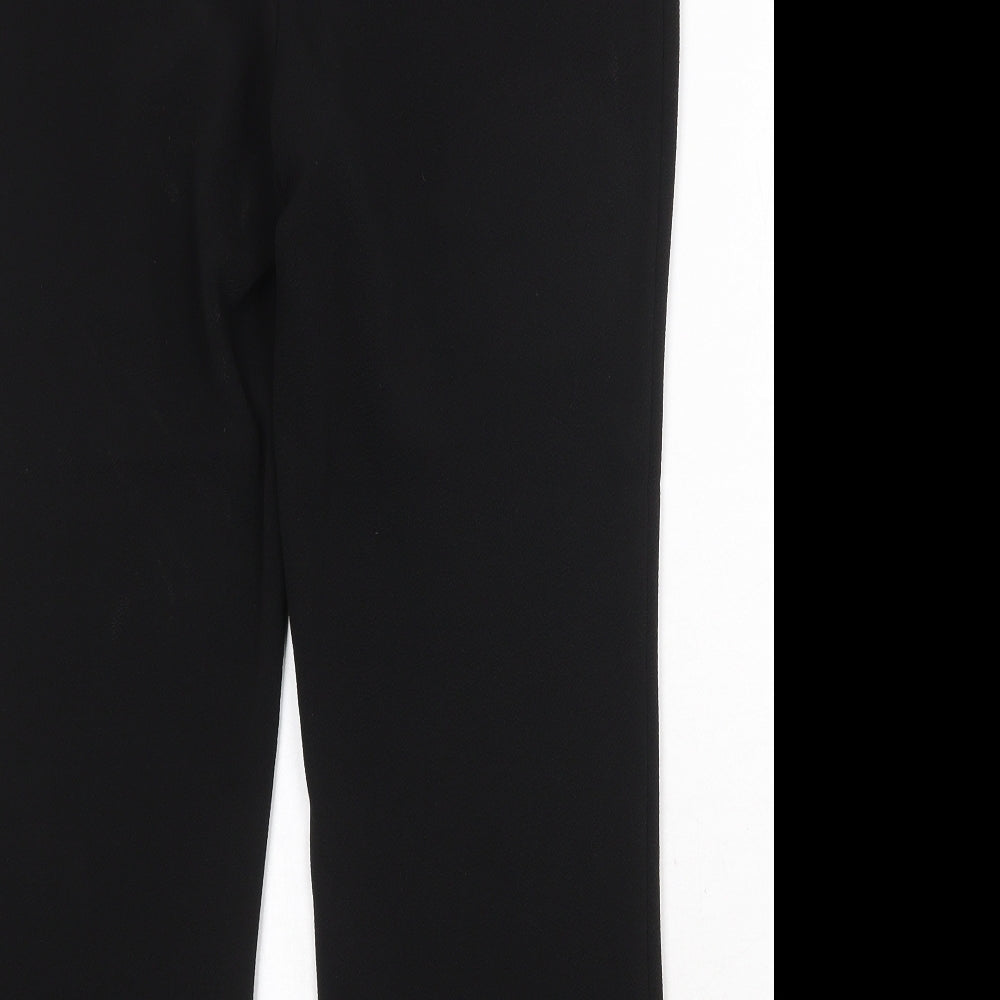 Bonmarché Womens Black Polyester Trousers Size 12 Regular