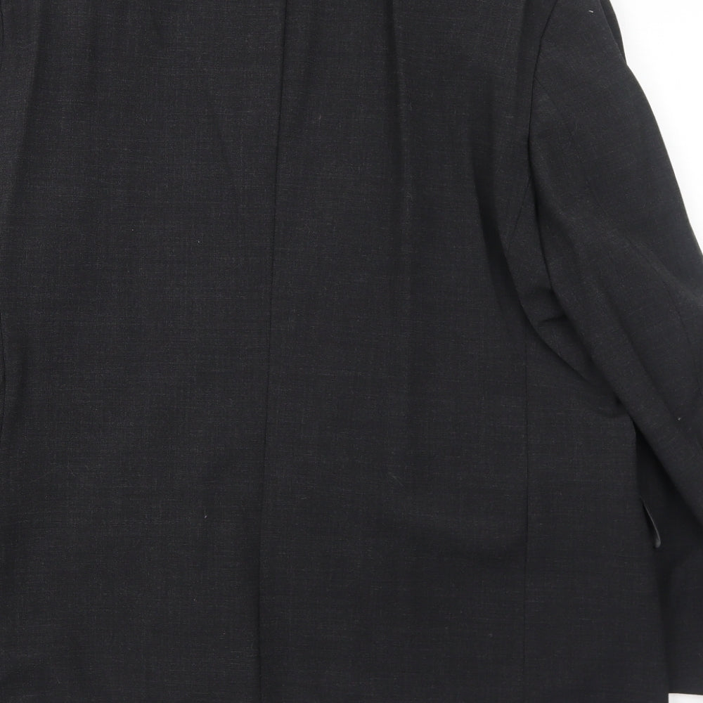 Impressions Mens Grey Polyester Jacket Suit Jacket Size 42 Regular