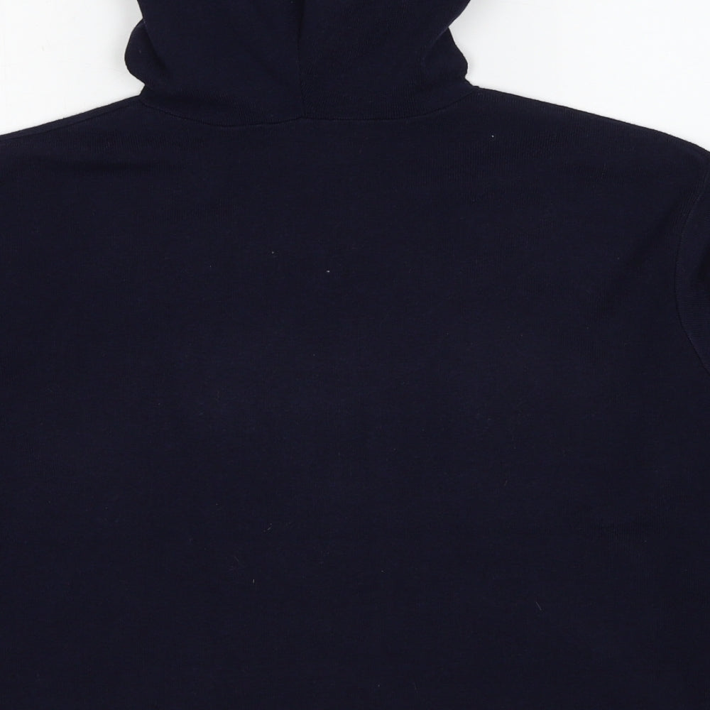 Fashion Union Womens Blue Polyester Pullover Hoodie Size 8 Pullover
