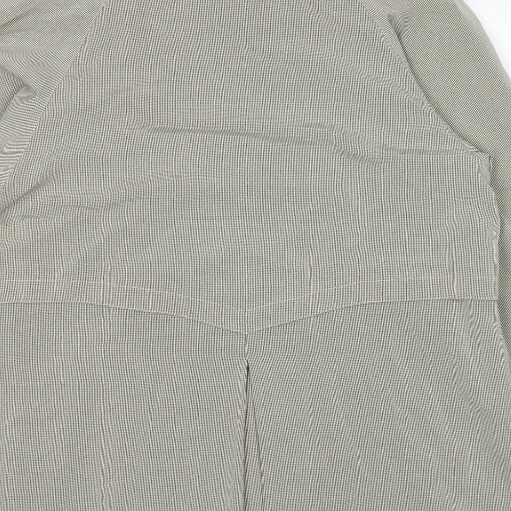 Debenhams Womens Beige Overcoat Coat Size 12 Button