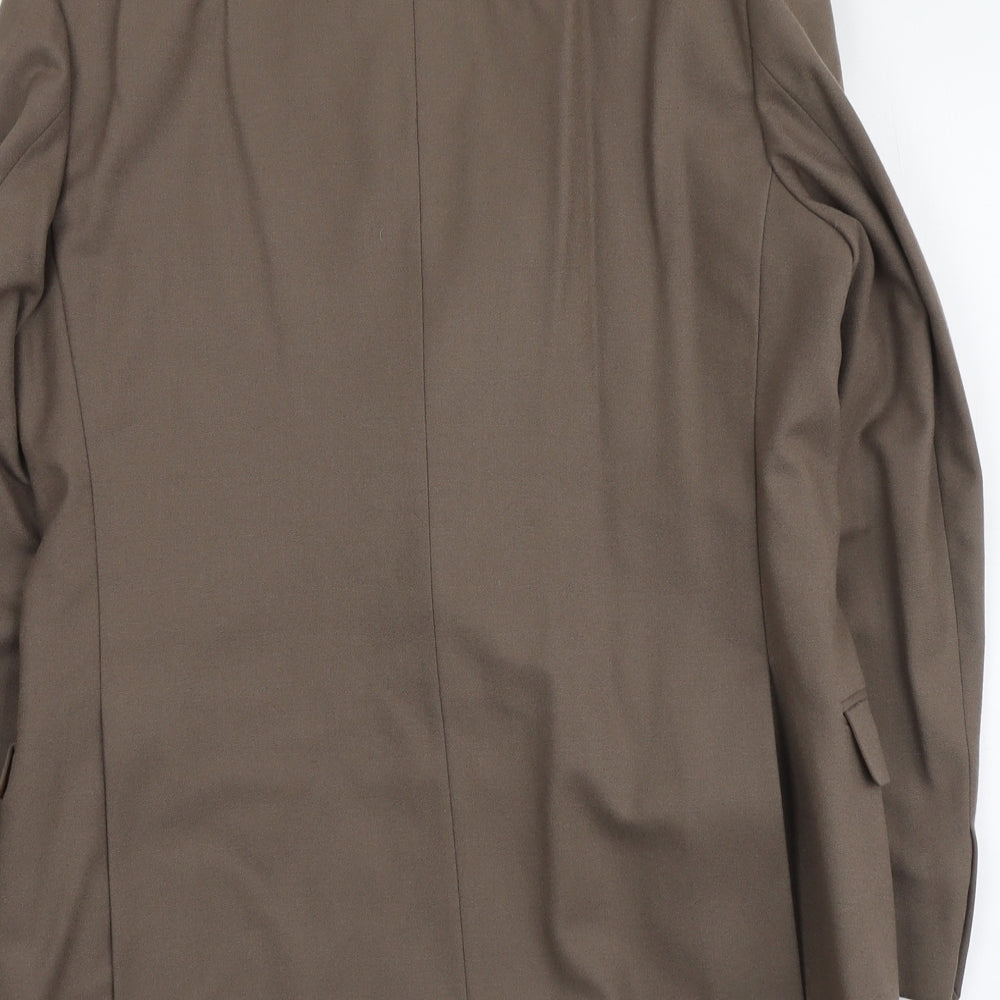 Francis Galay Mens Brown Wool Jacket Suit Jacket Size M Regular