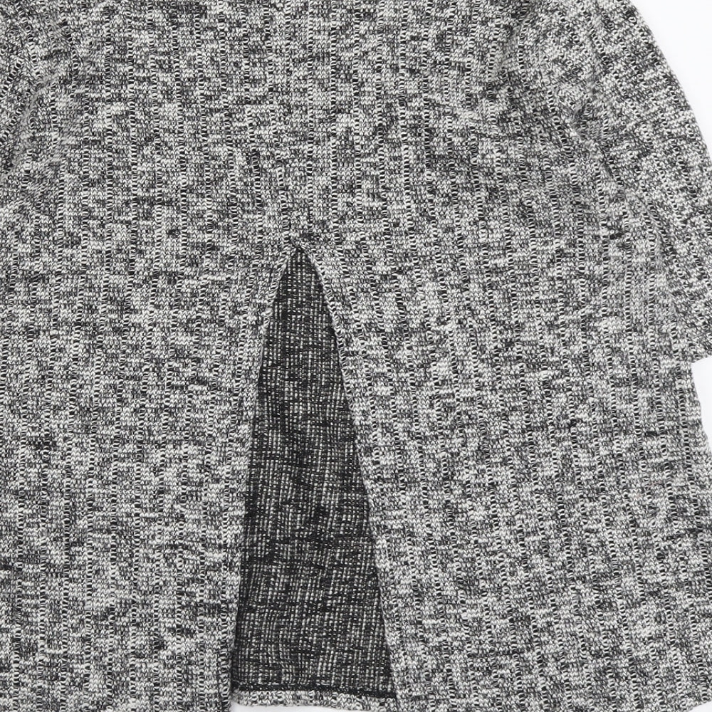 FOREVER 21 Womens Grey Round Neck Cotton Pullover Jumper Size L