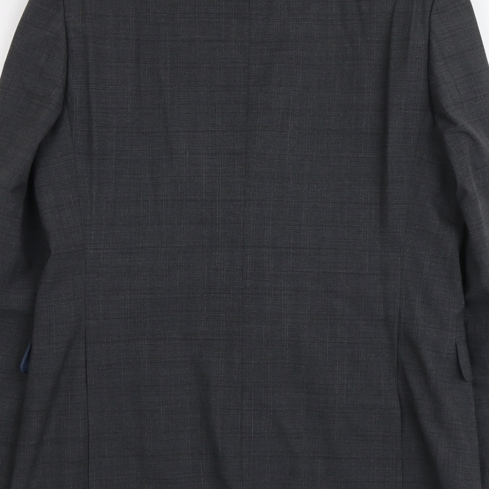 Marks & Spencer Mens Grey Wool Jacket Suit Jacket Size M Regular