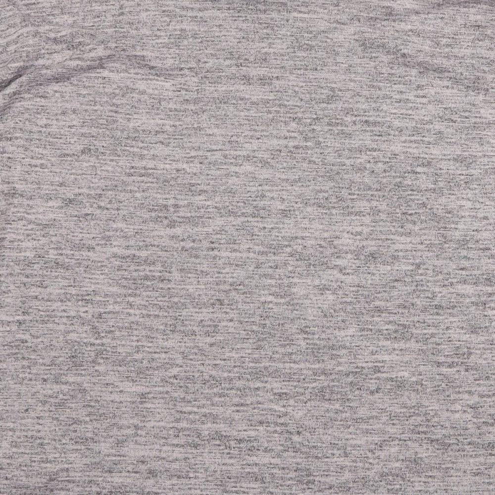 New Look Womens Grey Round Neck Polyester Pullover Jumper Size S