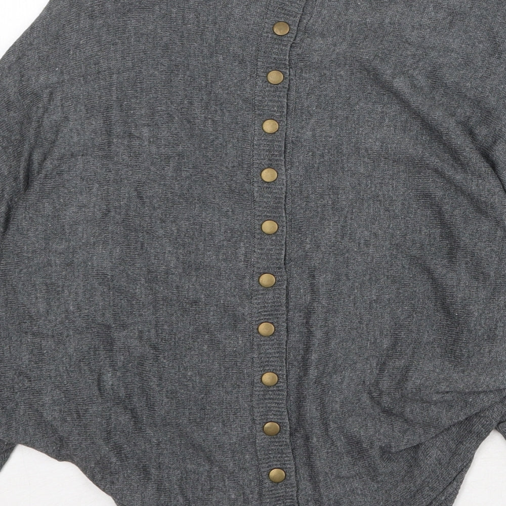 Only Womens Green Scoop Neck Acrylic Pullover Jumper Size S