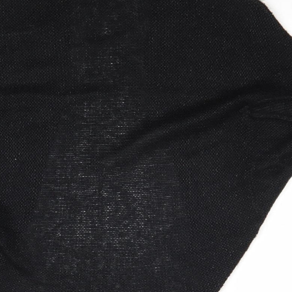 H&M Womens Black V-Neck Acrylic Cardigan Jumper Size S