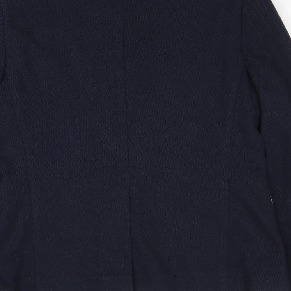 Without Prejudice Mens Blue Polyester Jacket Suit Jacket Size 40 Regular