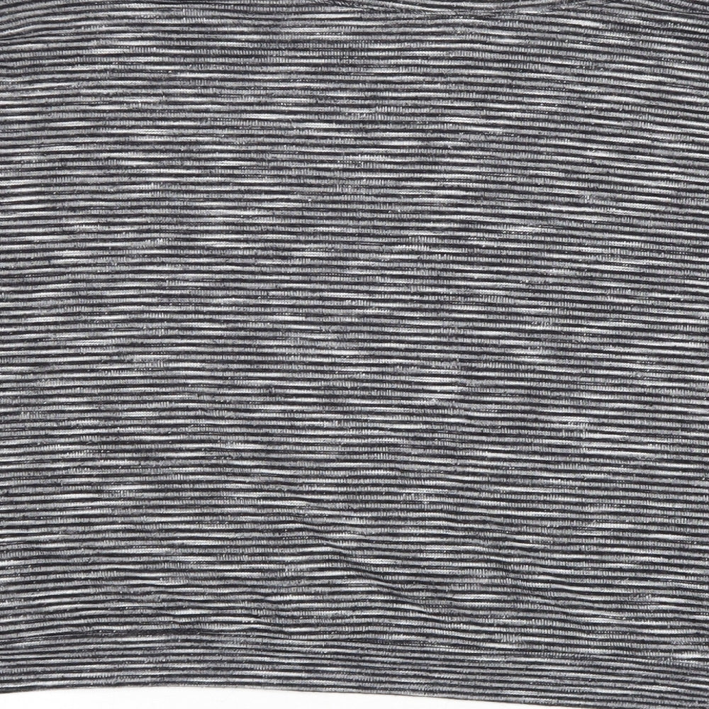 Miss Selfridge Womens Grey Round Neck Polyester Pullover Jumper Size 10