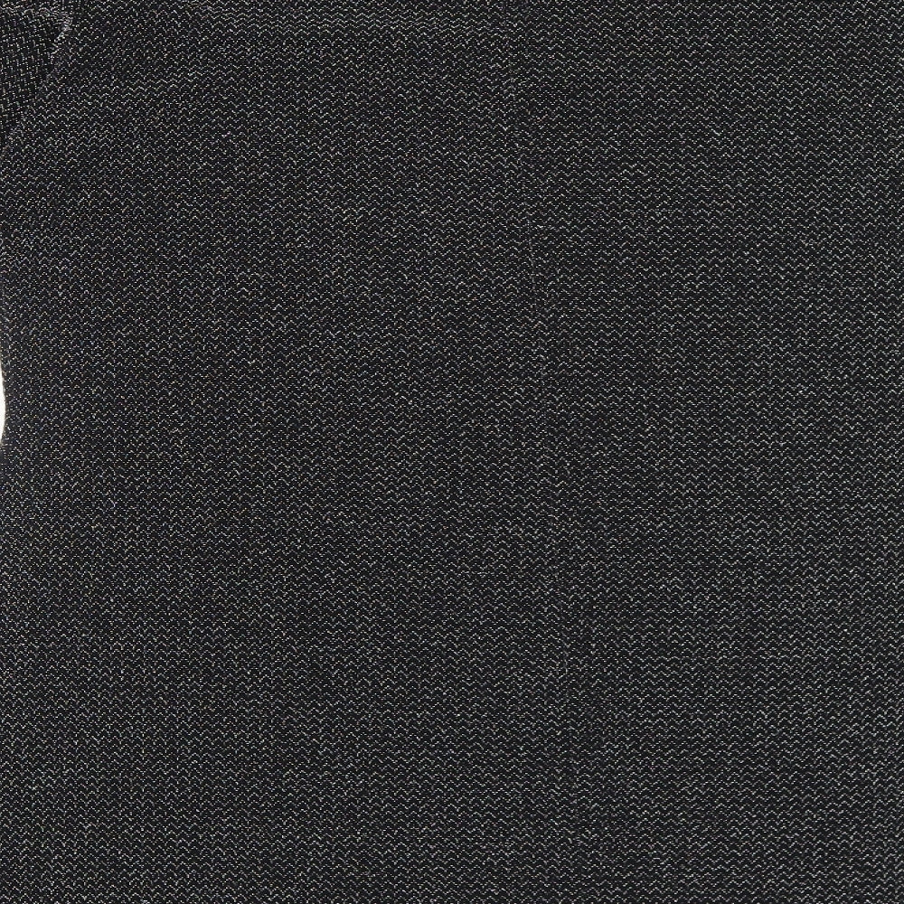 Text Womens Grey Polyester A-Line Size 14 Boat Neck Pullover