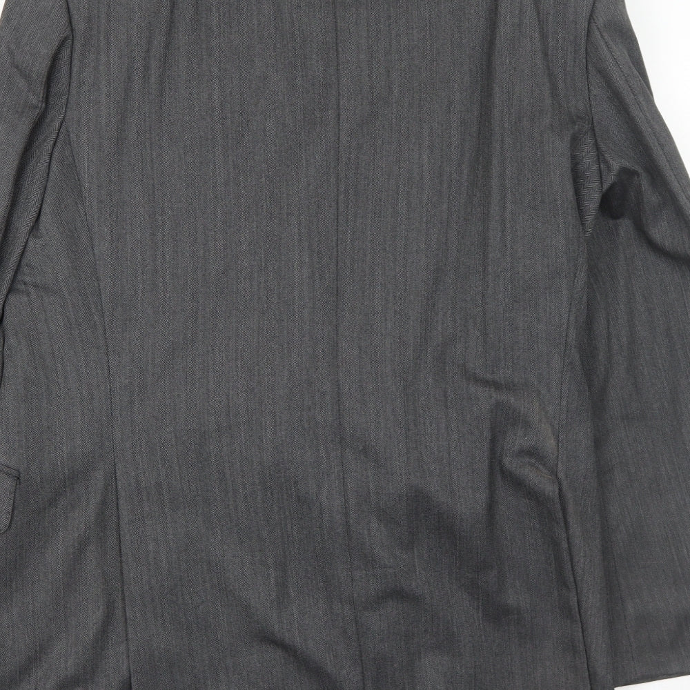 Marks & Spencer Mens Grey Wool Jacket Suit Jacket Size 40 Regular