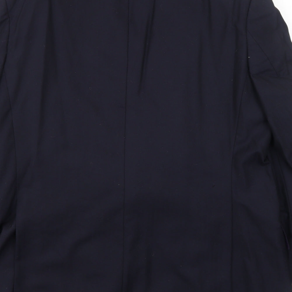 Marks & Spencer Mens Blue Wool Jacket Suit Jacket Size 42 Regular