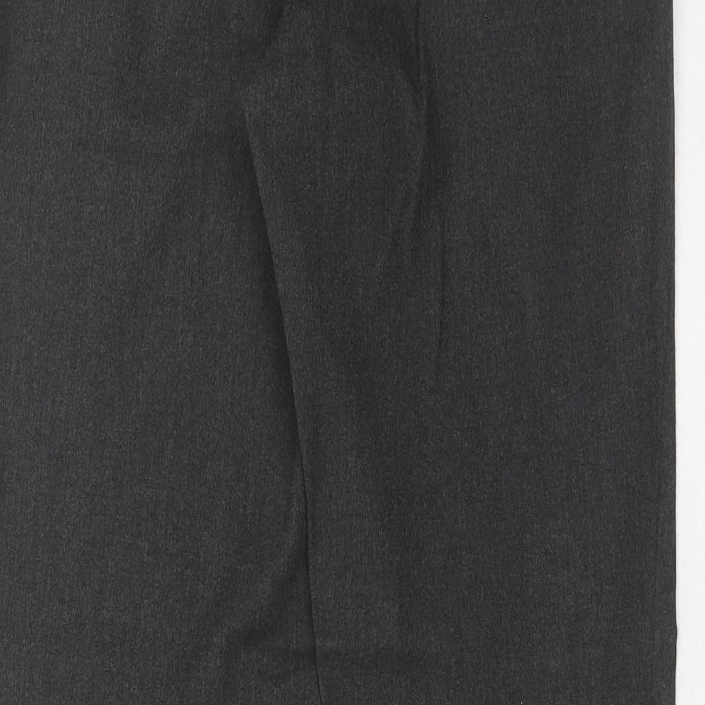 NEXT Womens Grey Polyester Dress Pants Trousers Size 6 Regular Hook & Eye
