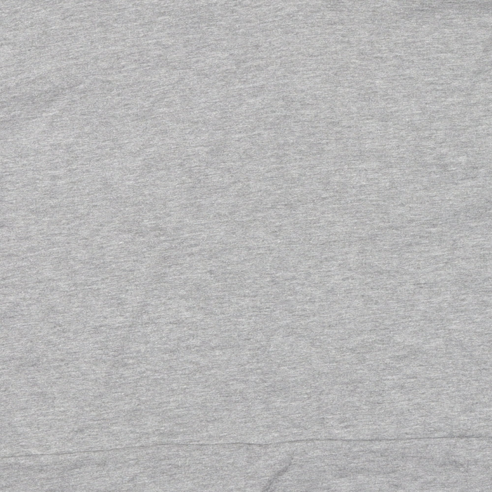 Marks & Spencer Womens Grey Cotton Pullover Sweatshirt Size 8 Pullover - Flower Detail