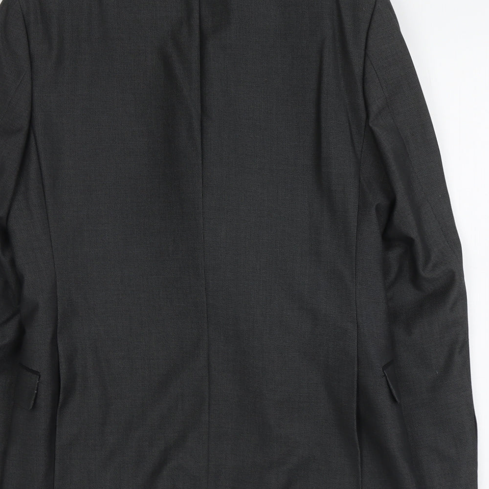 Imehaus Mens Grey Polyester Jacket Suit Jacket Size S Regular
