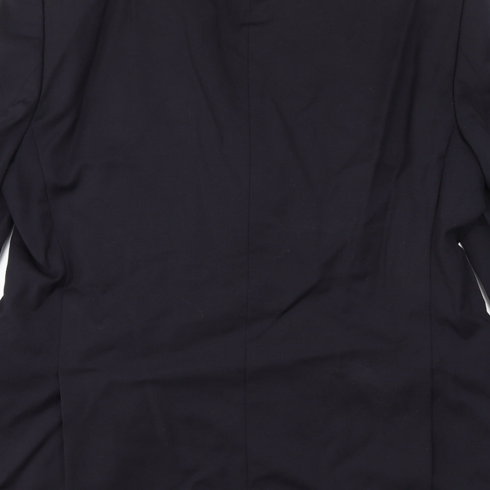 Carl Gross Mens Black Wool Jacket Suit Jacket Size 40 Regular