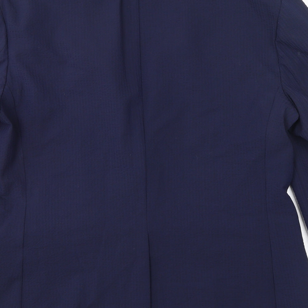Marks & Spencer Mens Blue Polyester Jacket Suit Jacket Size 38 Regular