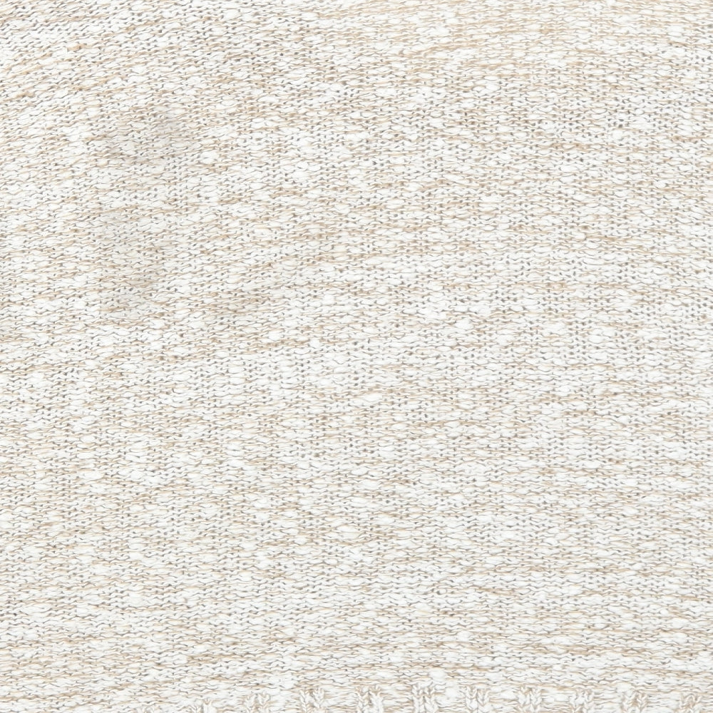 Bonmarché Womens Beige Round Neck Acrylic Pullover Jumper Size M