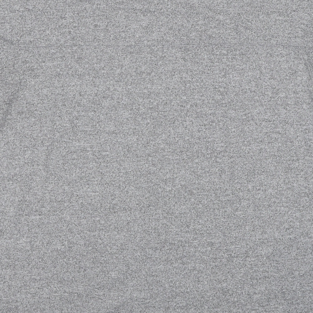 Marks and Spencer Womens Grey High Neck Polyester Pullover Jumper Size 14