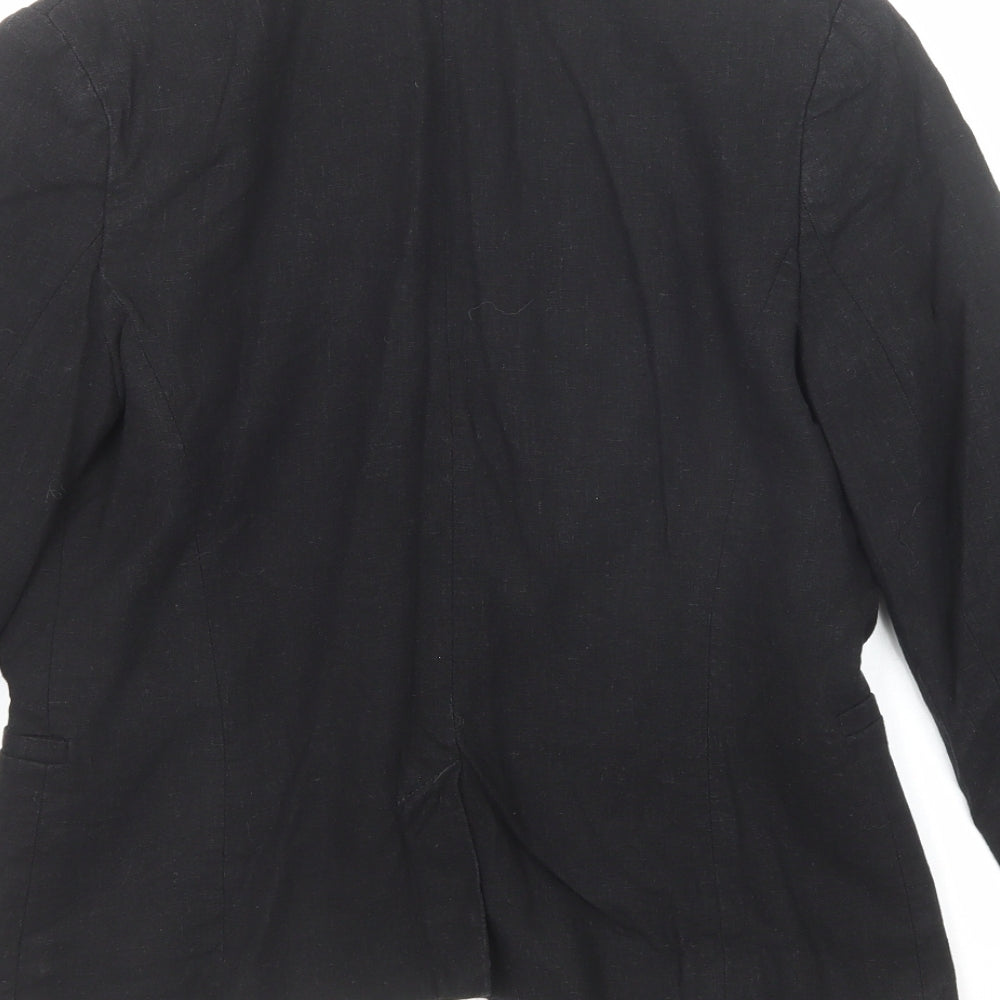 ASOS Womens Black Jacket Blazer Size 10 Button
