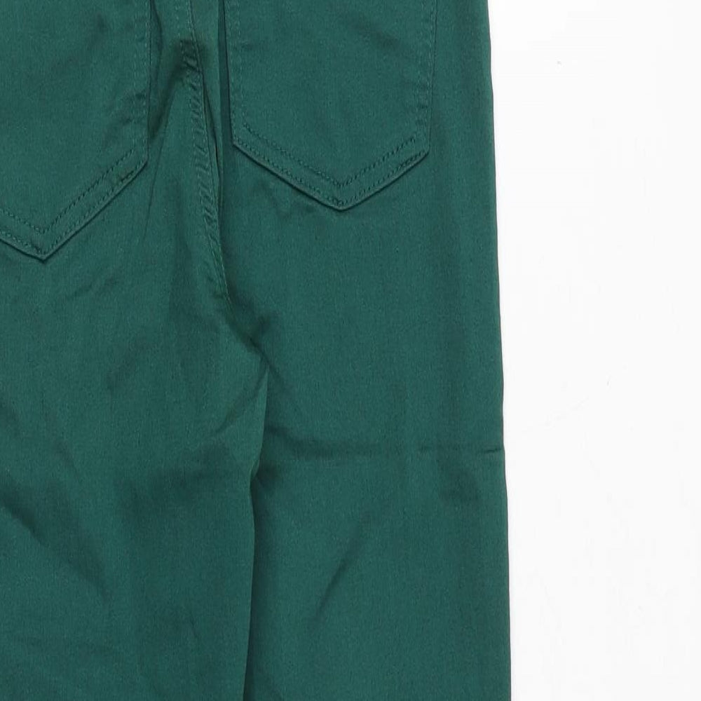 Marks & Spencer Womens Green Cotton Jegging Jeans Size 6 Regular