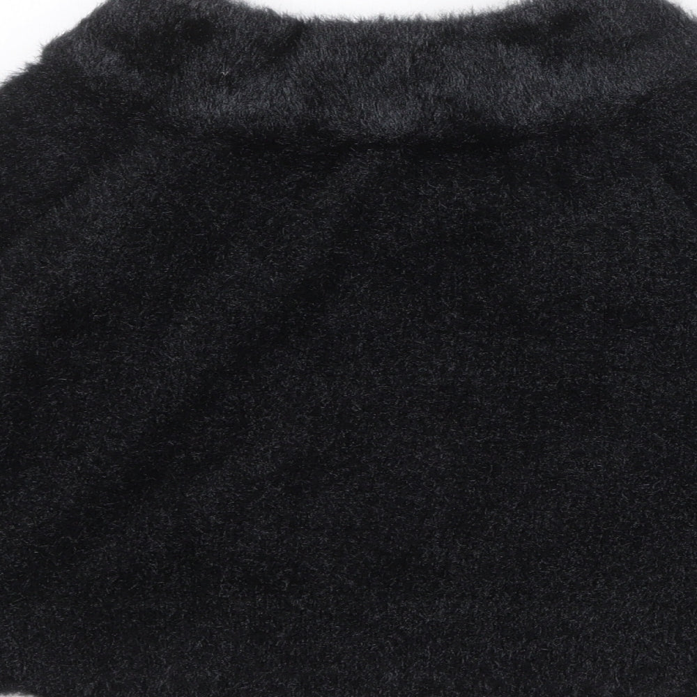 H&M Womens Black Roll Neck Polyester Pullover Jumper Size XS