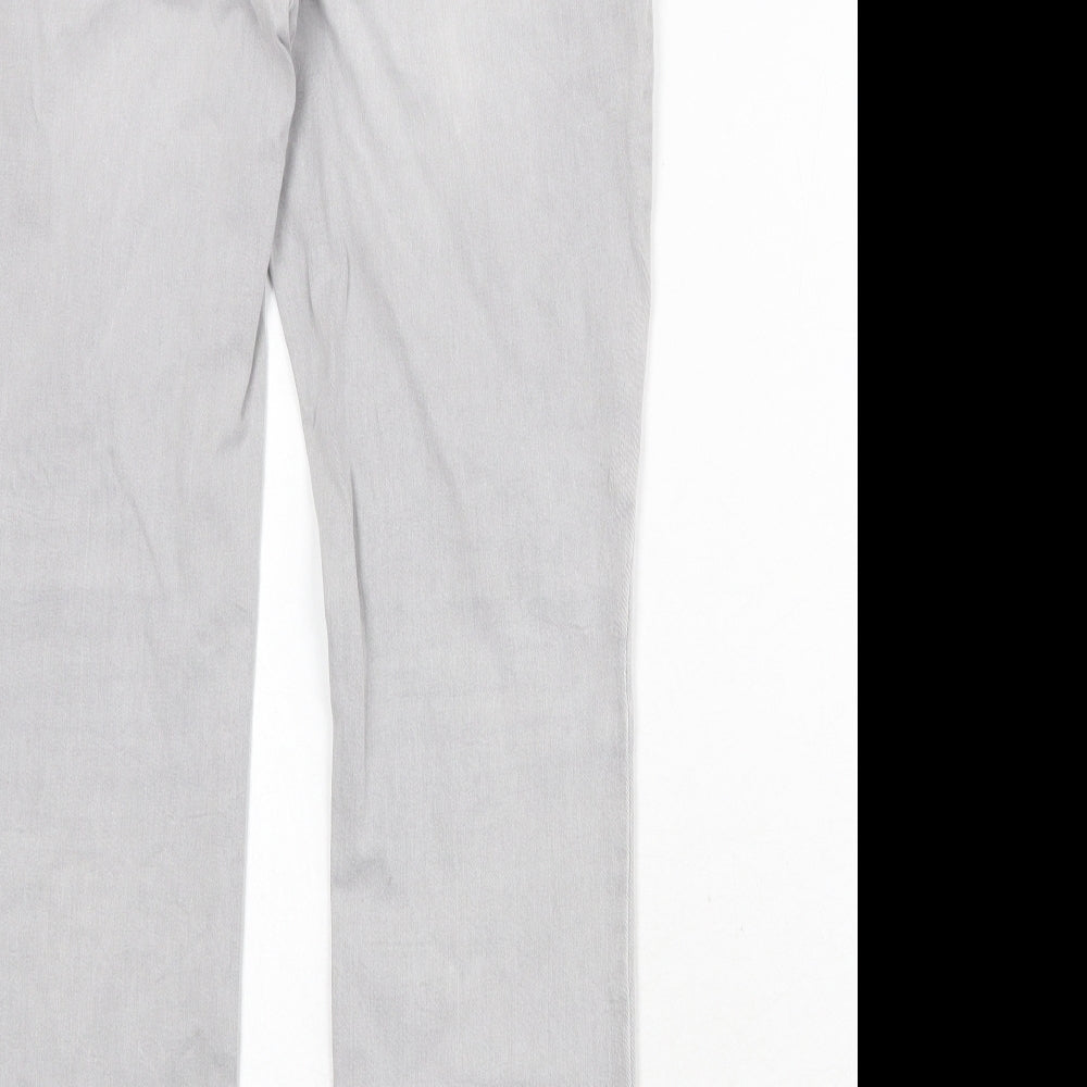 Dream Jeans Womens Grey Cotton Skinny Jeans Size 27 in Regular Zip