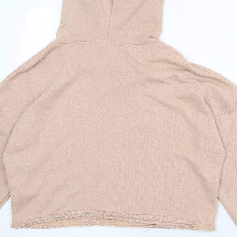 New Look Womens Pink Polyester Pullover Hoodie Size 8 Pullover