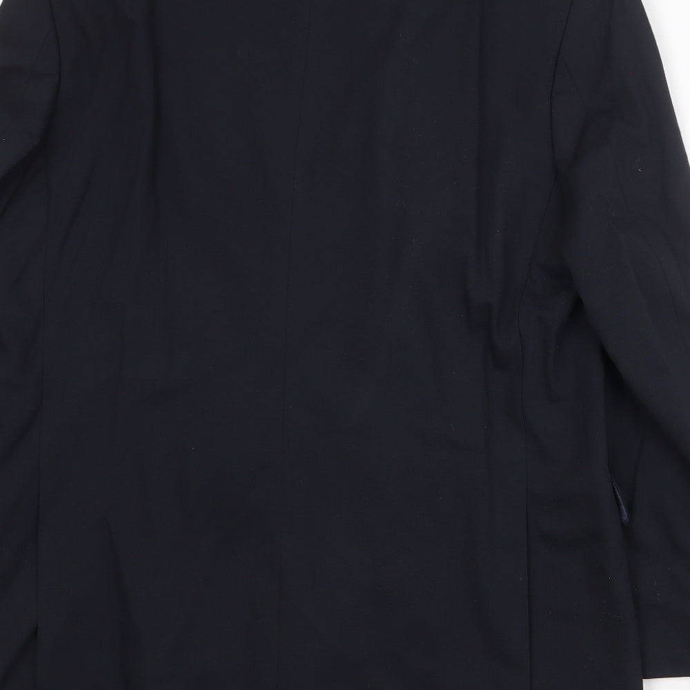 Marks & Spencer Mens Blue Wool Jacket Suit Jacket Size 42 Regular