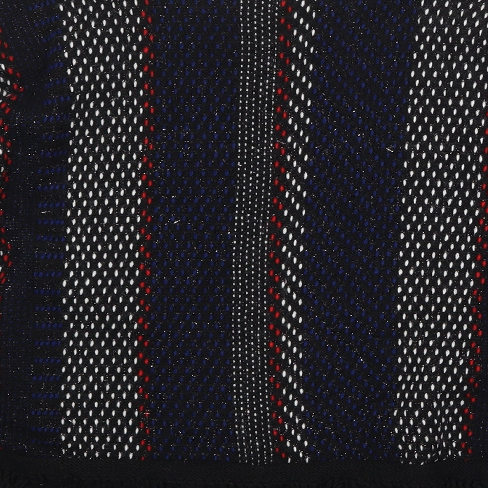 Marks & Spencer Womens Multicoloured Round Neck Striped Acrylic Pullover Jumper Size L