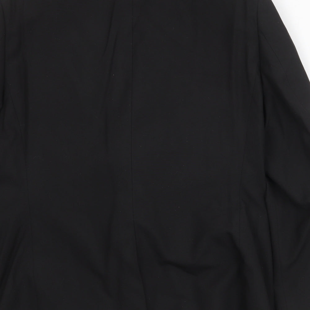 NEXT Mens Black Polyester Jacket Suit Jacket Size 42 Regular
