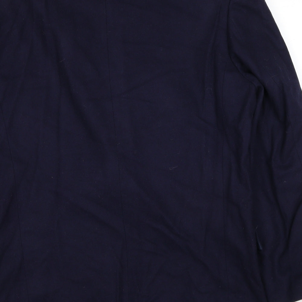 Berkertex Mens Blue Wool Jacket Suit Jacket Size 42 Regular