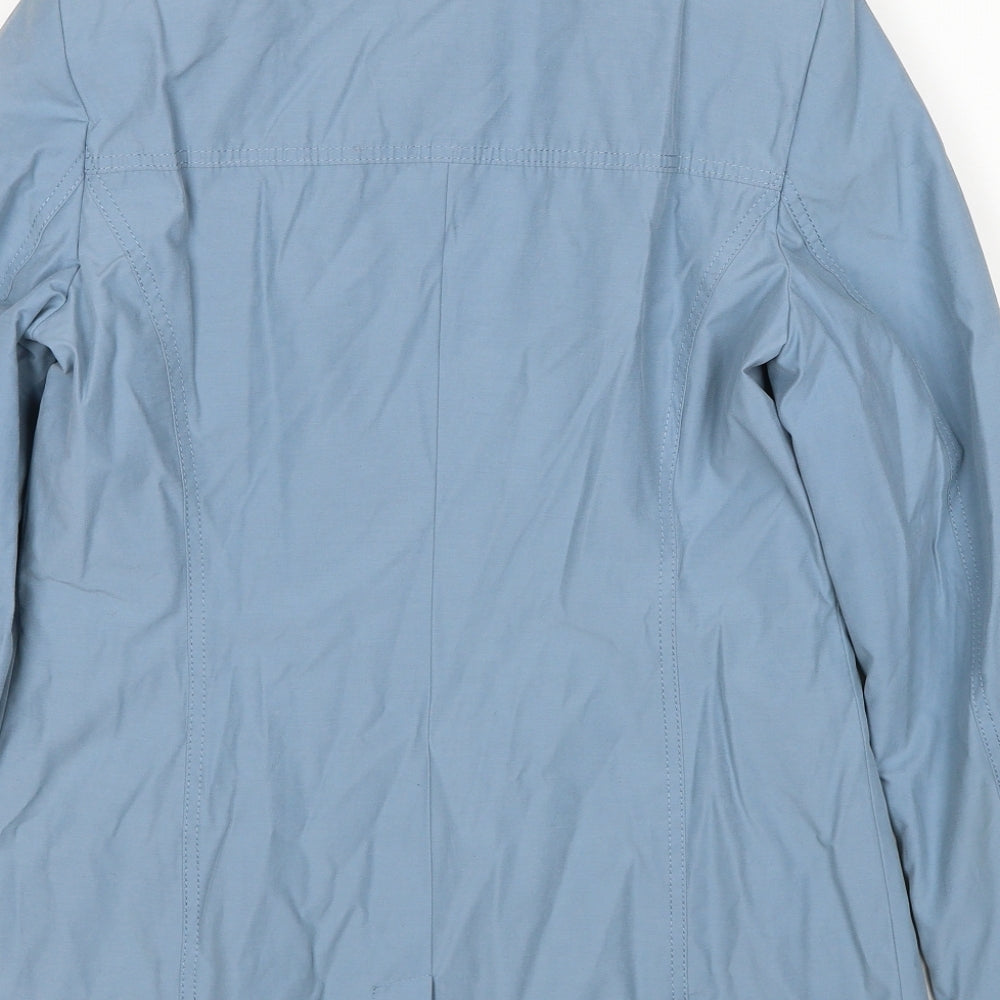 BHS Womens Blue Jacket Size 10 Zip