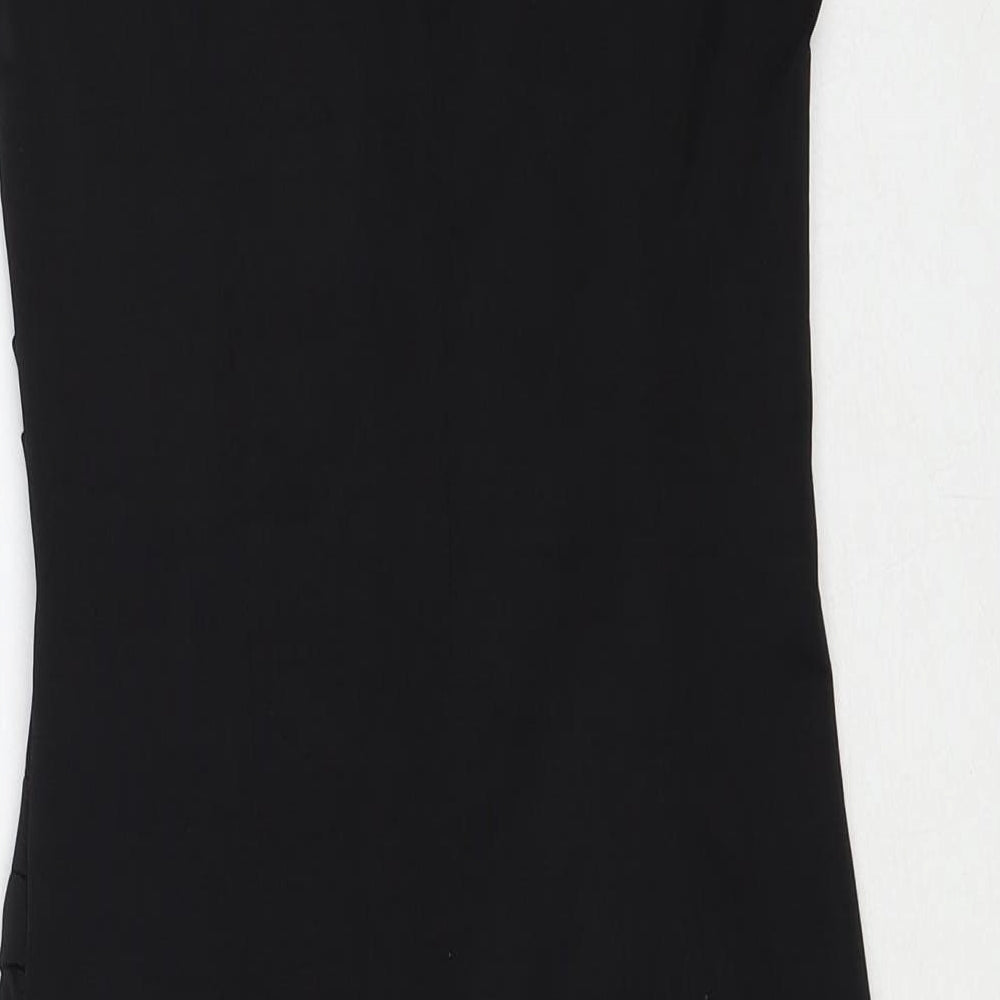 Little Buddha Womens Black Polyester Bodycon Size XS V-Neck Pullover