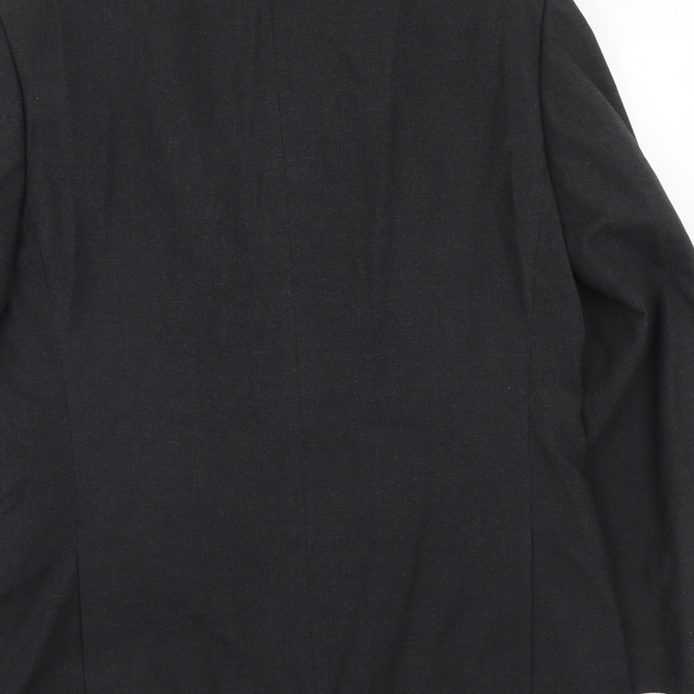 Marks & Spencer Mens Grey Polyester Jacket Suit Jacket Size 40 Regular