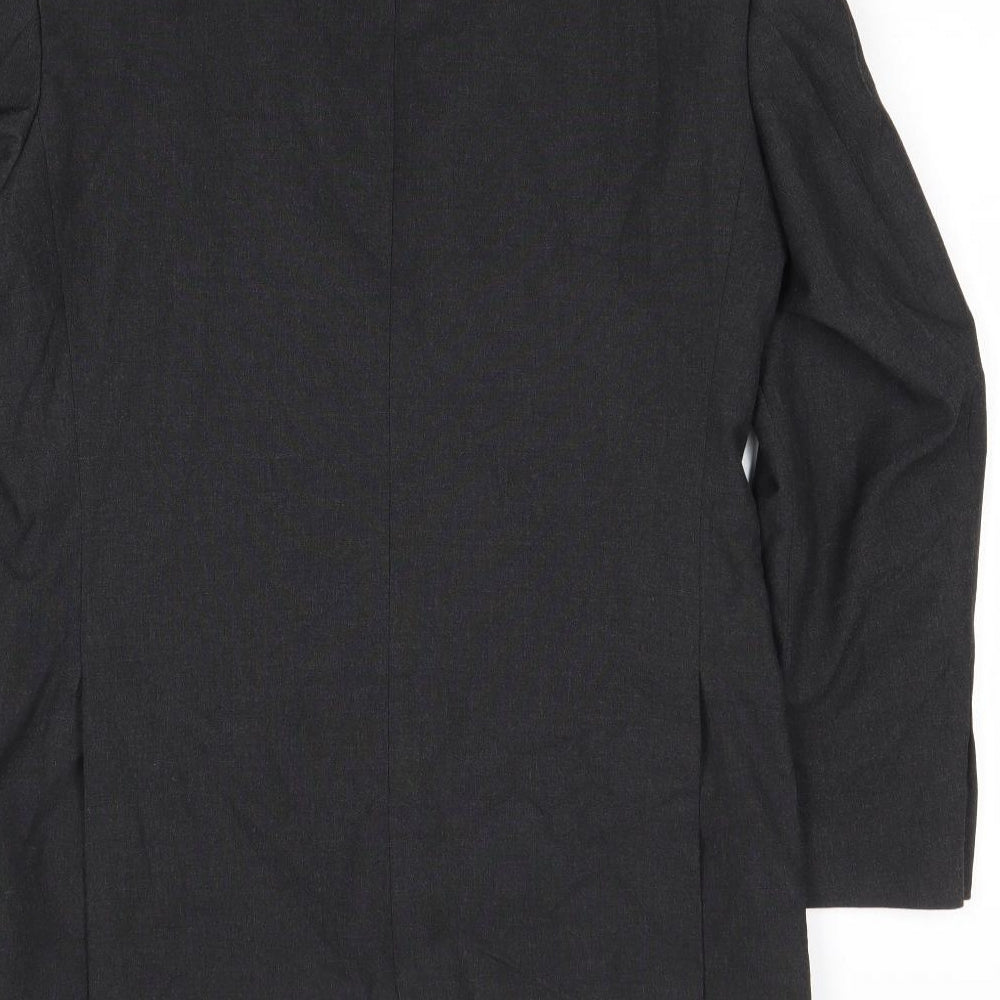 Debenhams Mens Grey Polyester Jacket Suit Jacket Size 38 Regular
