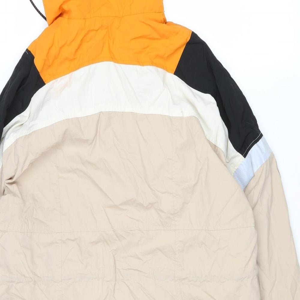 Divided by H&M Mens Multicoloured Windbreaker Jacket Size S Zip - Colourblock