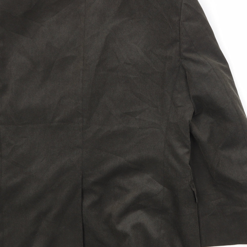 Marks & Spencer Mens Brown Polyester Jacket Blazer Size 38 Regular
